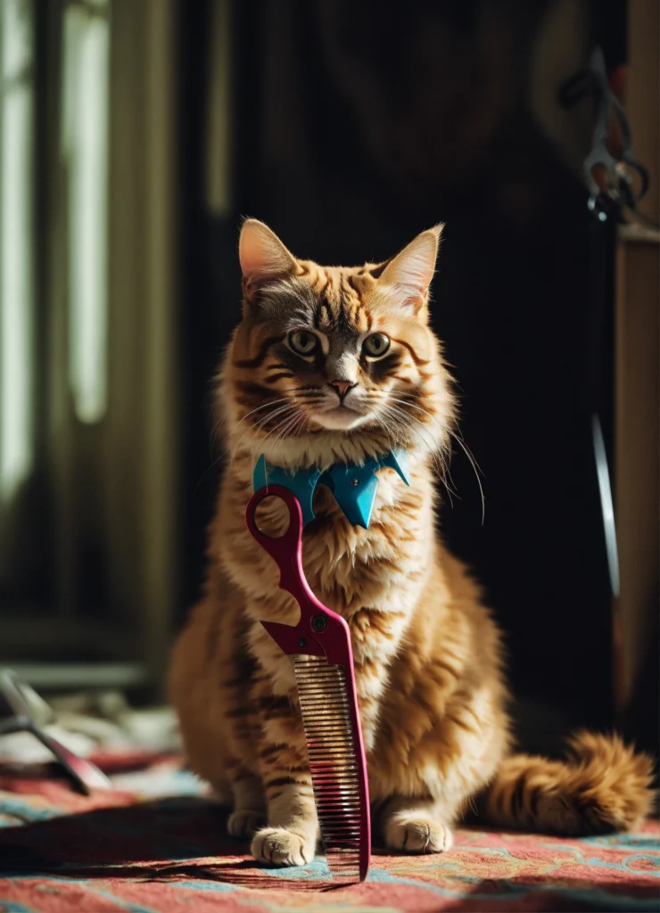 Cat's canine tooth fell out