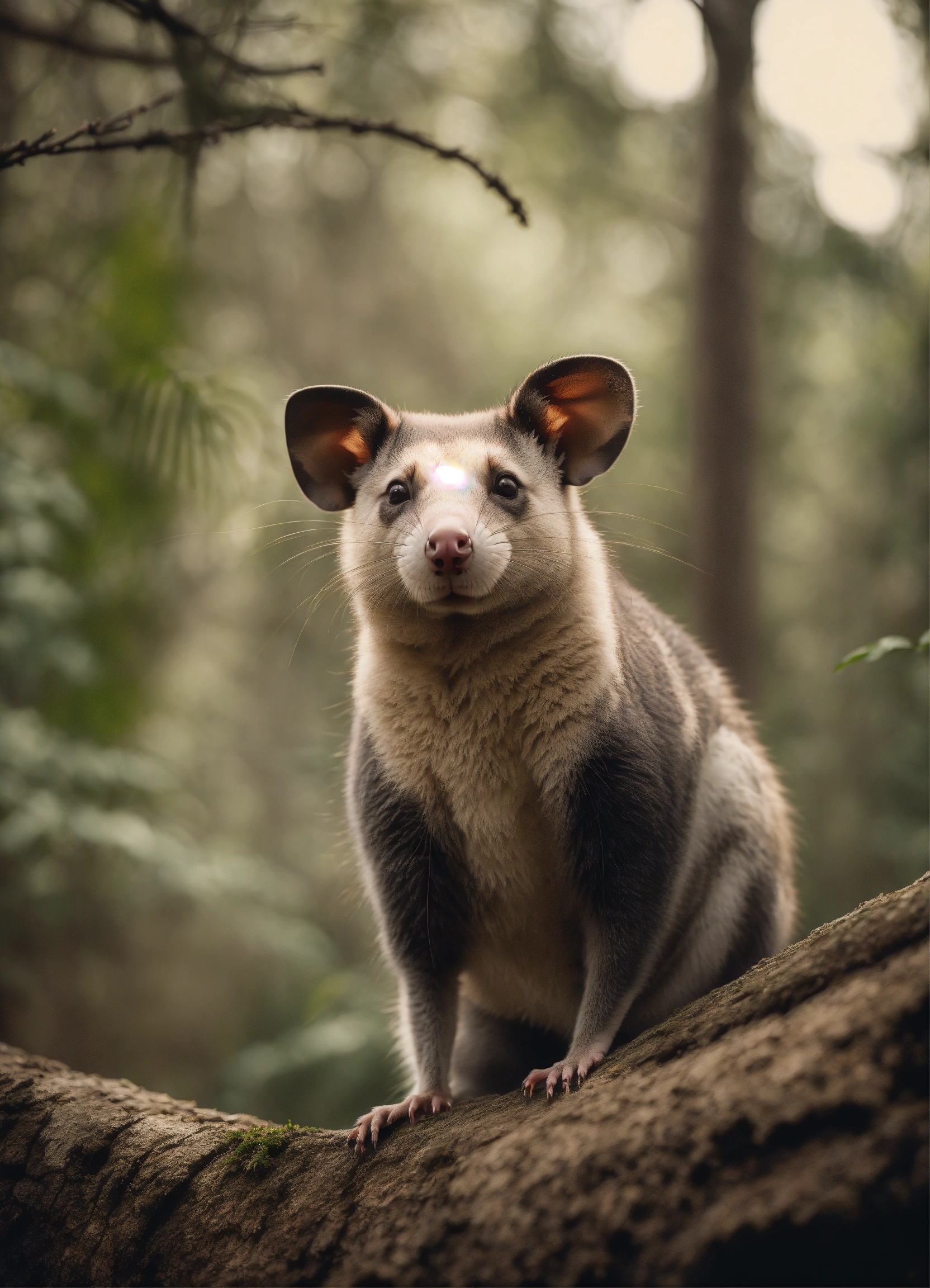 scare away possums consciously